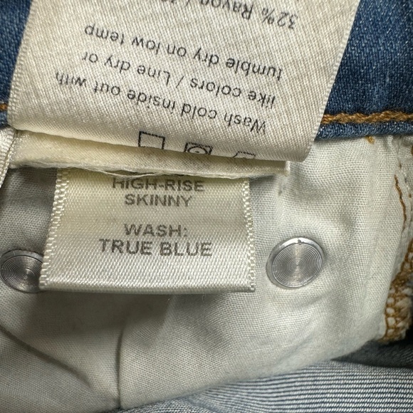 REFORMATION High Rise Skinny Jeans True Blue 24 - Picture 10 of 11